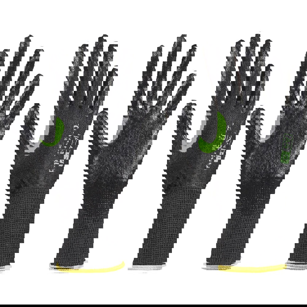 Cut & Puncture Resistant Gloves; Coating Material: Nitrile ; Coating Coverage: Palm & Fingertips ; Glove Type: Cut-Resistant; Puncture-Resistant ; ANSI/ISEA Cut Resistance Level: A4 ; Primary Material: Nylon; Basalt; Polyester; HPPE